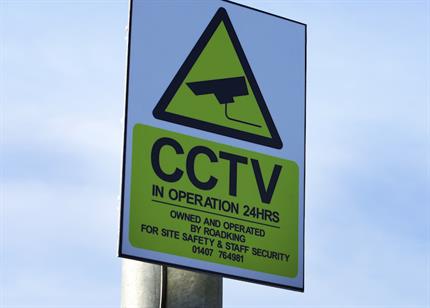 cctv-sign-post