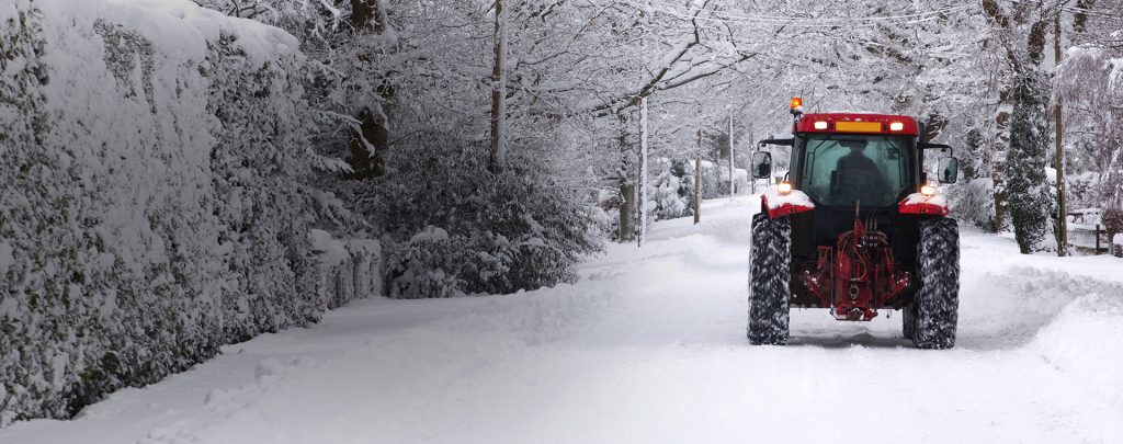 Agri Tractor Winter Snow