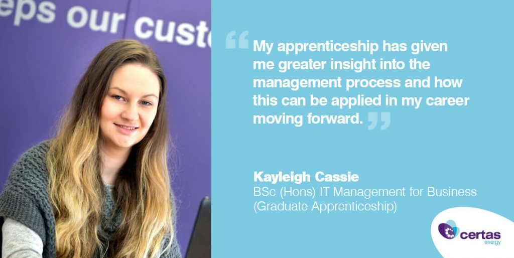 Kayleigh Cassie Apprentice Quote