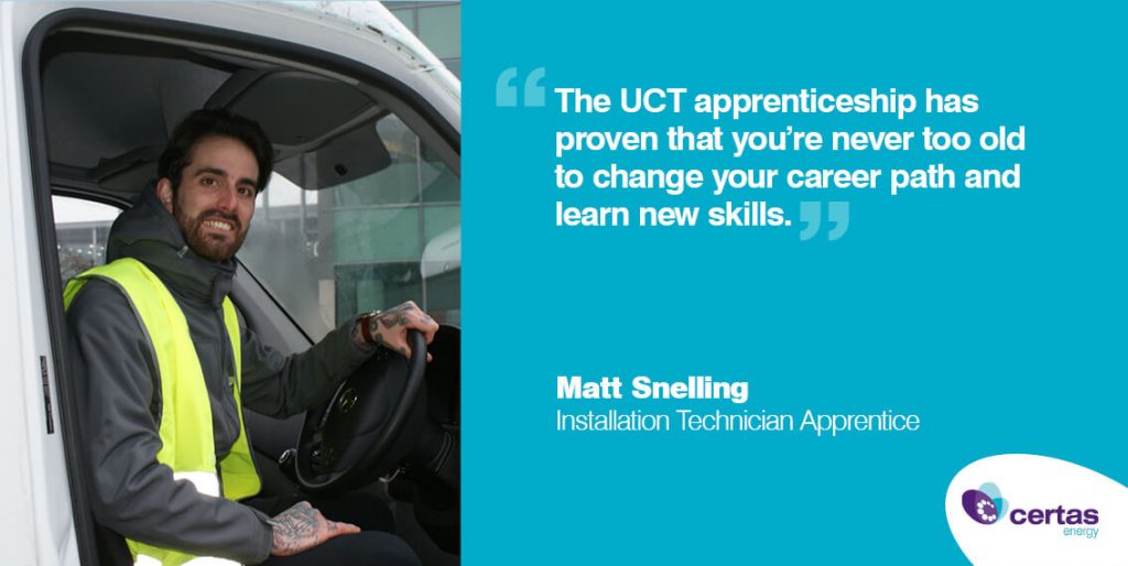 Matt Snelling Installation Technician Apprentice Quote
