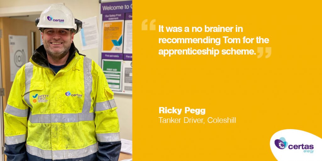 Ricky Pegg Apprentice Quote