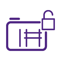 Tank Lock Purple Icon