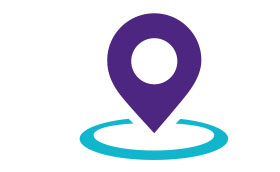Location Purple and Blue Icon