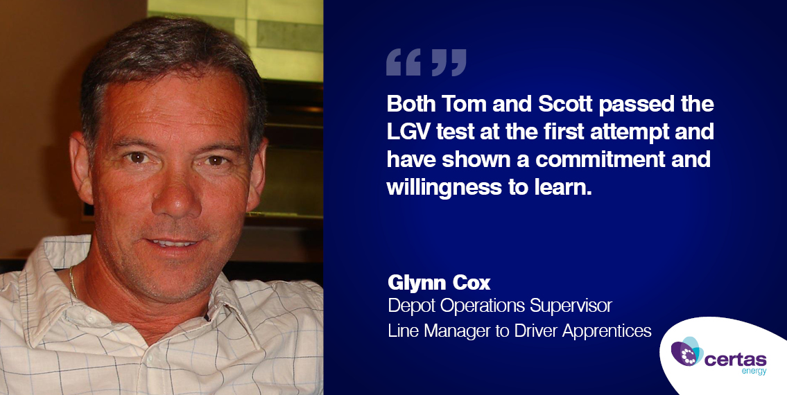 Glynn Cox Apprentice Quote