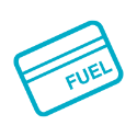 Fuel Card Blue Icon