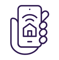 Smart Monitors Purple Icon