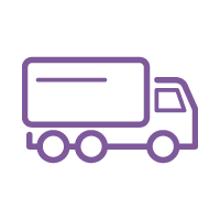 Purple Truck Icon