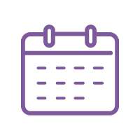 Calendar Purple Icon