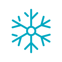 Winter Blue Snowflake Icon