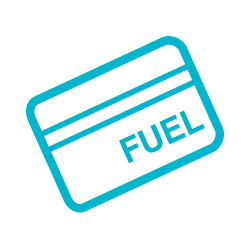 Fuel Card Blue Icon