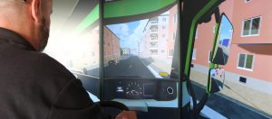 HGV drivers test their mettle against the public with driving simulator