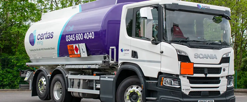 HVO tanker front