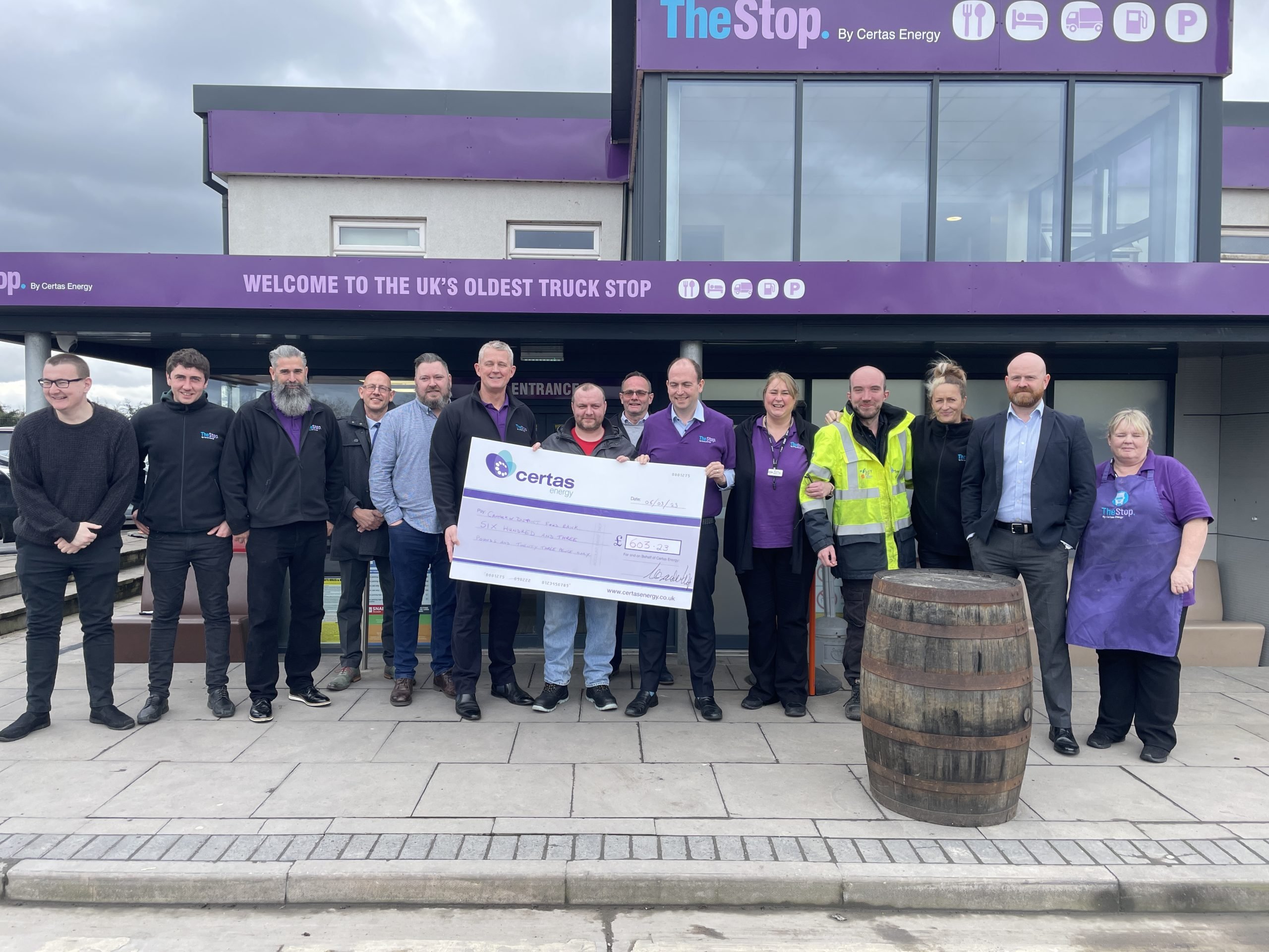 Certas Energy launches new look TheStop at The Hollies following major upgrade of UK’s oldest truck stop