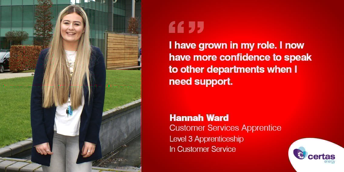 Hannah Ward – Customer Service Apprentice