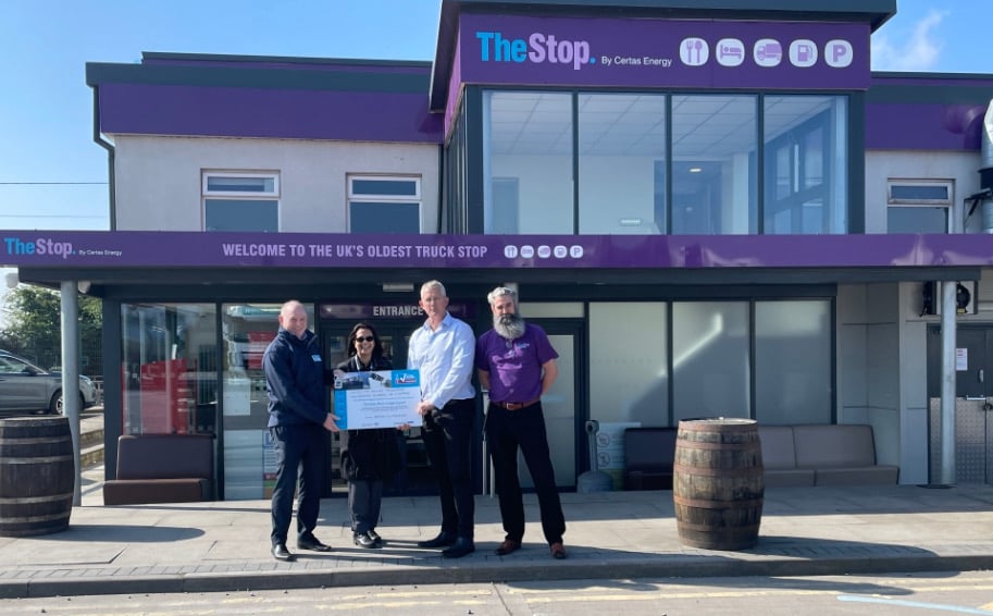Hitting the Mark: Certas Energy achieves Park Mark Freight Award for The Stop at The Hollies