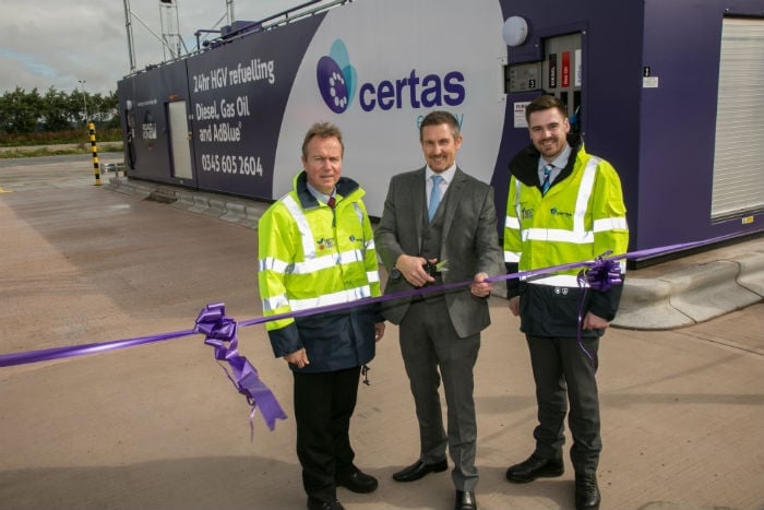 New 24hr HGV refuelling site opens at the Hollies Truckstop, Cannock