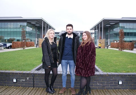 Chloe, Chris and Alex, HR Apprentices – One year on