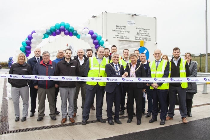 Local dignitaries officially open Anglesey’s only dedicated HGV refuelling facility
