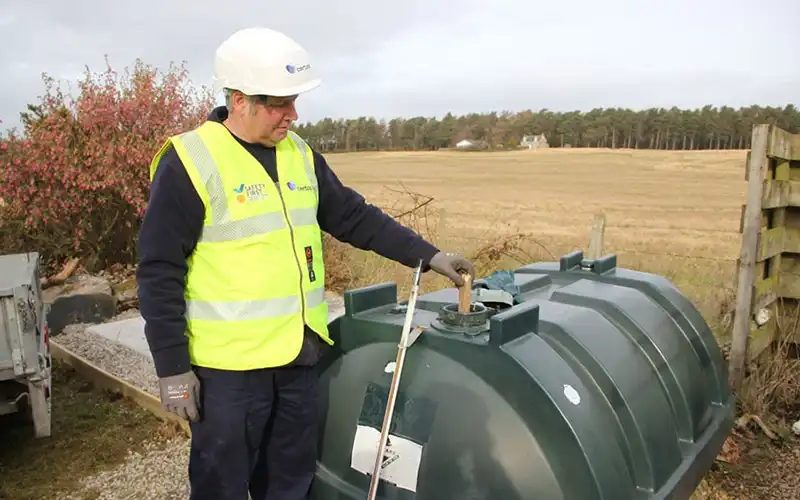 Certas Energy tank being refuelled.