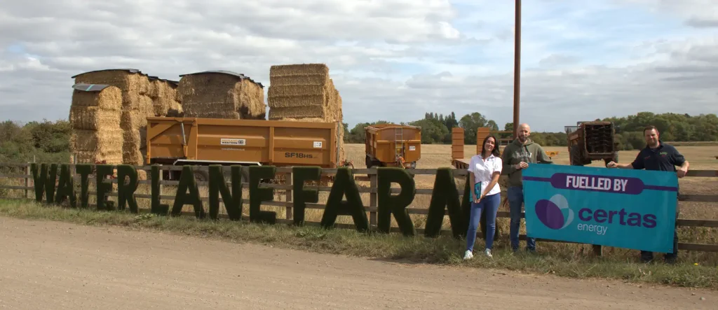 Water Lane Farm partnership with Certas Energy.