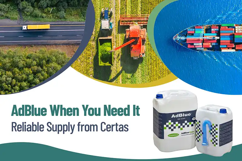 AdBlue advertisement from Certas Energy.