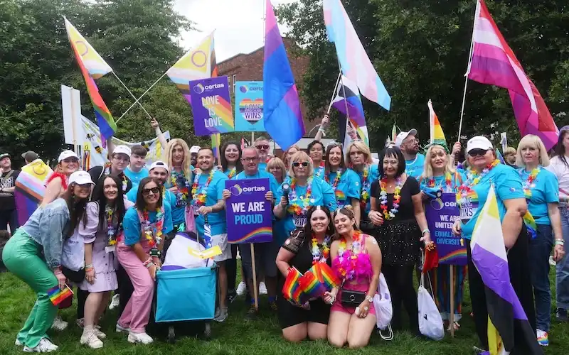 Certas Energy diversity and inclusion team celebrating pride.