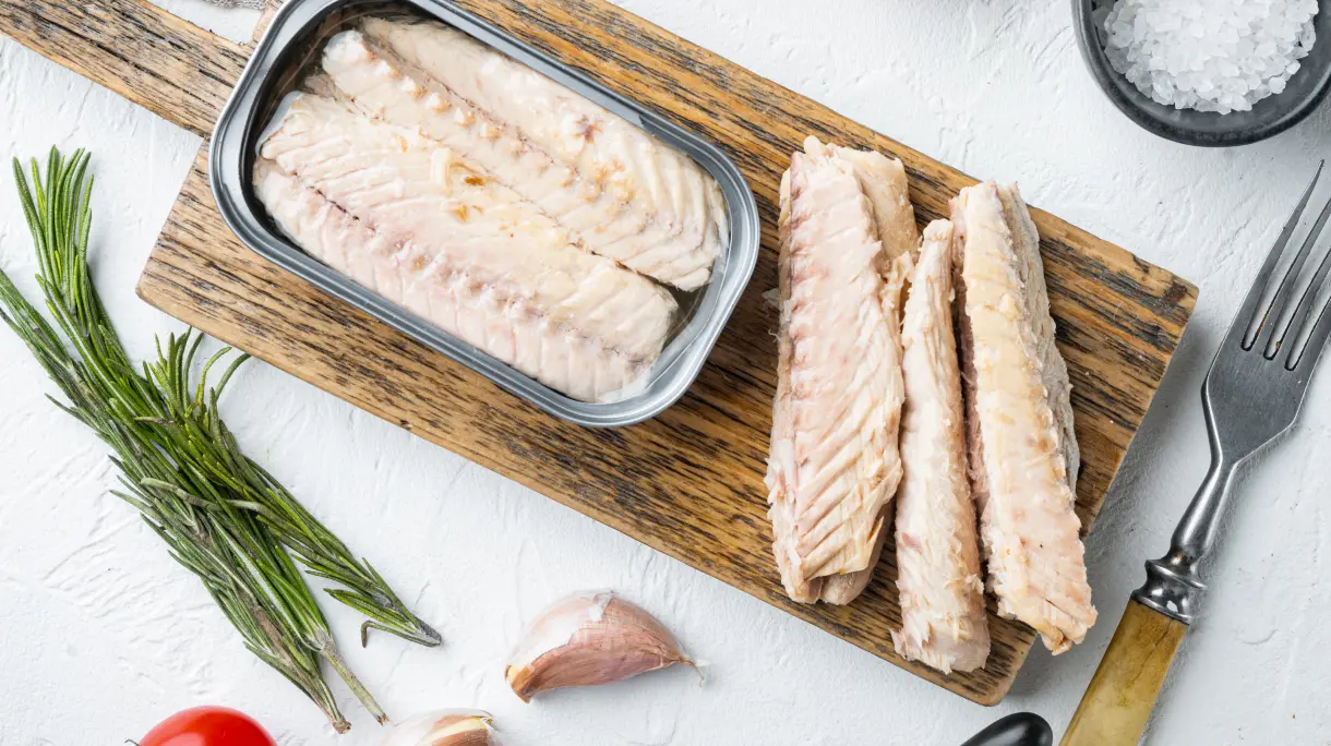 Canned mackerel as affordable omega-3 fish alternative.