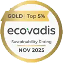 Ecovadis gold medal awarded to Certas Energy in November 2025.