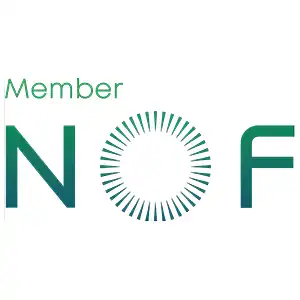 NOF membership logo.