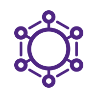 Purple Infrastructure Icon