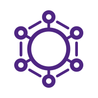 Purple Infrastructure Icon